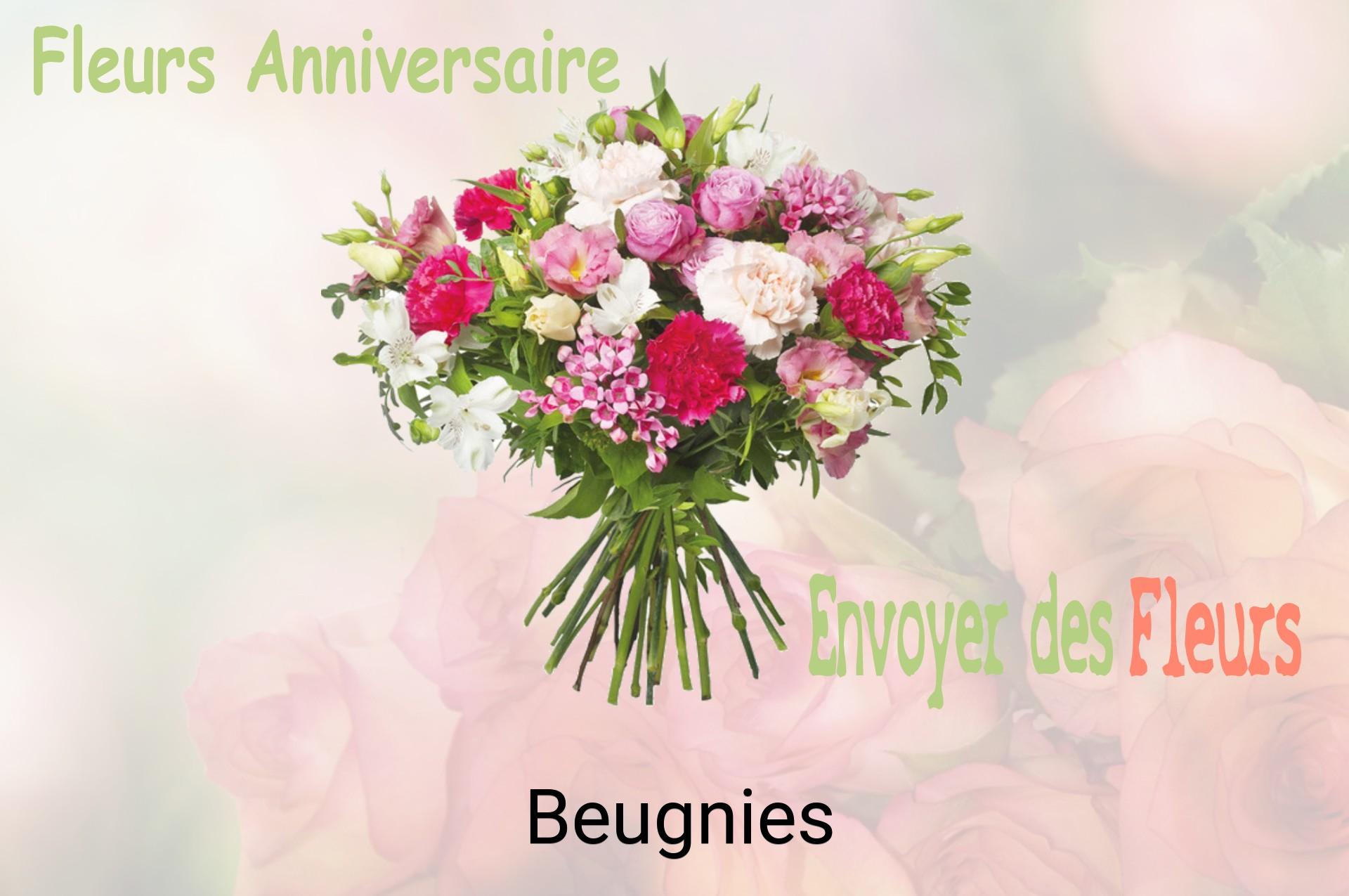 Bouquet de fleurs d’anniversaire livré à Beugnies